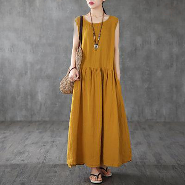 Unique-yellow-linen-clothes-For-Women-2019-Women-Linen-Sleeveless-Casual-Summer-Dress1.jpg
